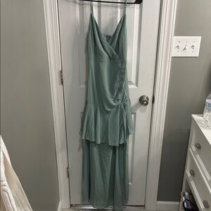 Fashion Nova Elegant Seafoam High Low Dress